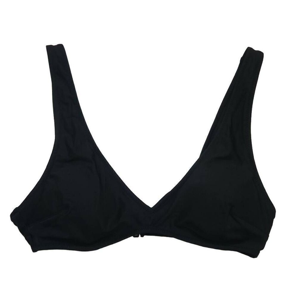 Aerie Women's Size XL Black Scoop Slide Closure Bikini Top